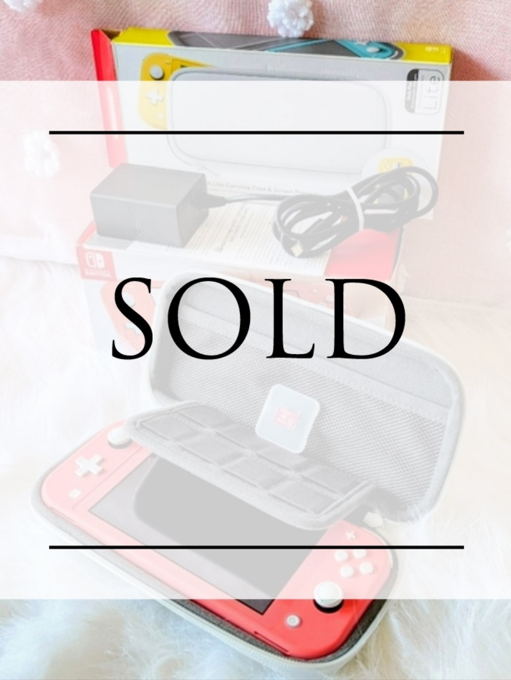 SOLD** Nintendo Switch Lite Coral Console Bundle - MINT Condition Like New